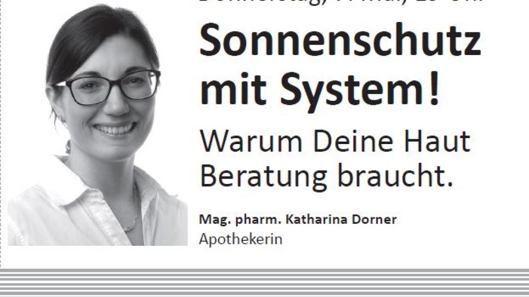 VORTRAG: “Sonnenschutz mit System!“ Warum Deine Haut Beratung braucht.